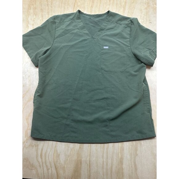 FIGS Tops - Figs Scrub Top Army Green XXL V-Neck Short Sleeve Basic Medical Hospital